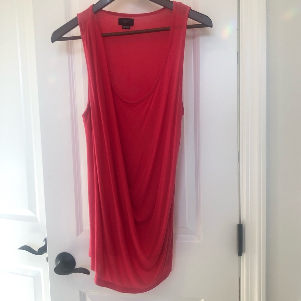 Delta Draped Tank - Pink Medium - Anthropologie